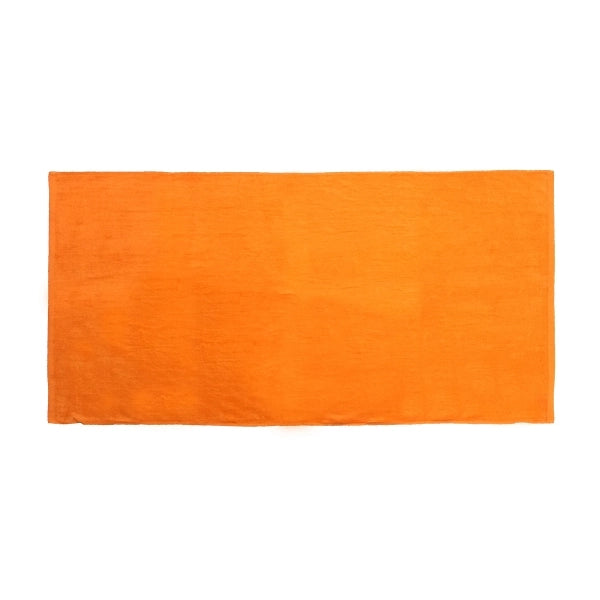 Orange 30x60 Terry Velour Promotional Beach Towel.