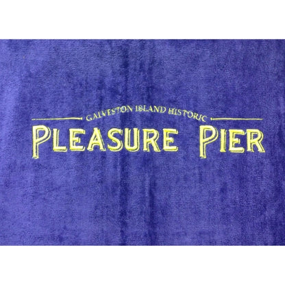 Purple 30x60 Terry Velour Promotional Beach Towel.