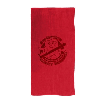 Salad Red 30x60 Terry Velour Promotional Beach Towel.