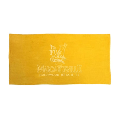 Athletic Gold 32x64 Terry Velour Beach Towels.