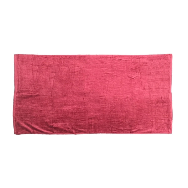 Burgundy 32x64 Terry Velour Beach Towels.