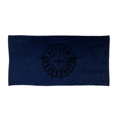 Navy Blue 32x64 Terry Velour Beach Towels.