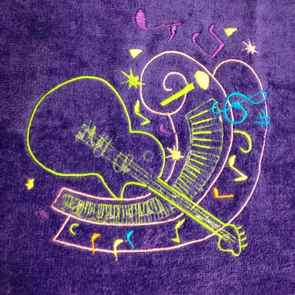 Purple 32x64 Terry Velour Beach Towels.