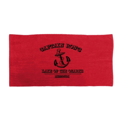 Salsa Red 32x64 Terry Velour Beach Towels.