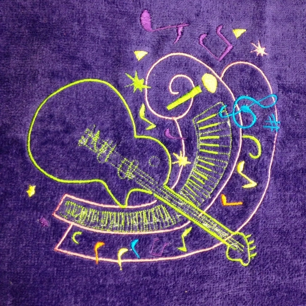 Purple 34x70 Terry Velour Beach Towels.