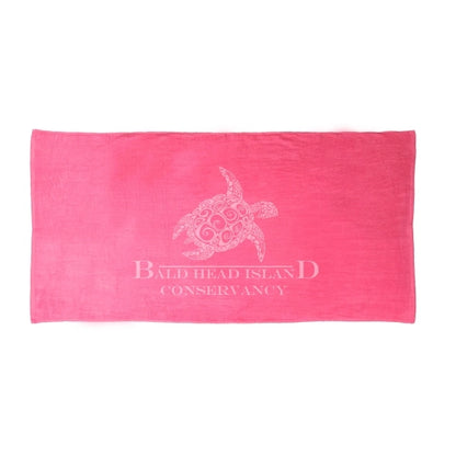 Neon Pink 32x64 Terry Velour Beach Towels.