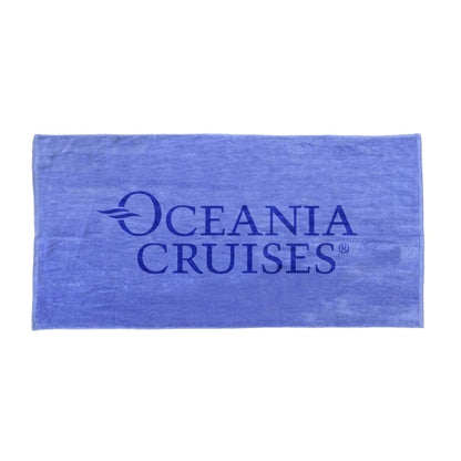 Caribbean Blue 28x58 Terry Velour Beach Towel