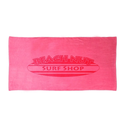 Reverse T SILK Neon Pink 30x60 Terry Velour Beach Towel.