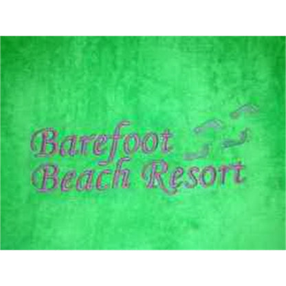 SILK Lime Green 30x60 Terry Velour Beach Towel.