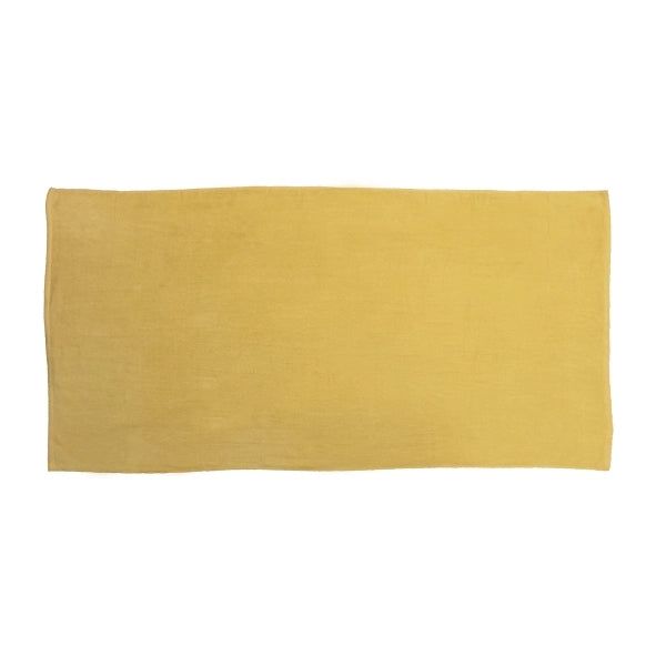 Black Ink SILK Sunshine Yellow 30x60 Velour Beach Towel.