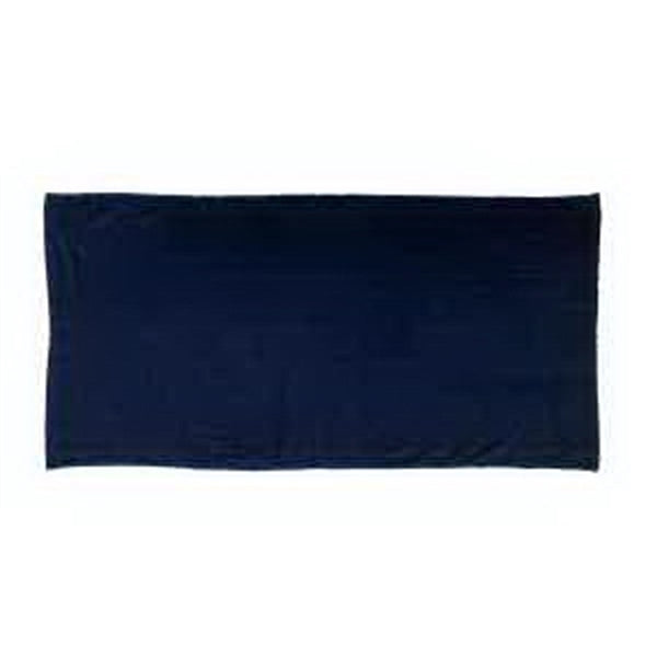 Black Ink SILK Navy Blue 30x60 Terry Velour Beach Towel.