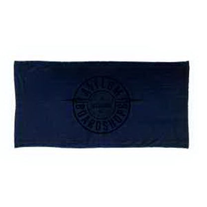 Black Ink SILK Navy Blue 30x60 Terry Velour Beach Towel.