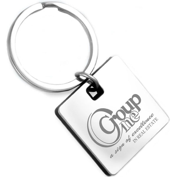 Cube Laser Engraved Metal Keyholder