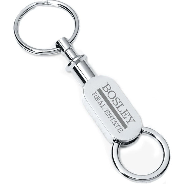 Heli Laser Engraved Pull-Apart Metal Valet Keyholder