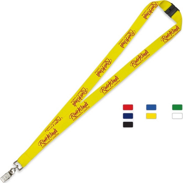 3/4" Silkscreen Lanyard with Breakaway Safety Release