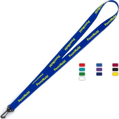 3/4" Import Air Ship Supersoft Polyester Silkscreen Lanyard