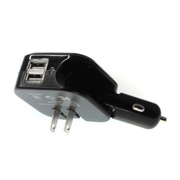 Hilltop - USB Type A charger with AC and car lighter plugs.