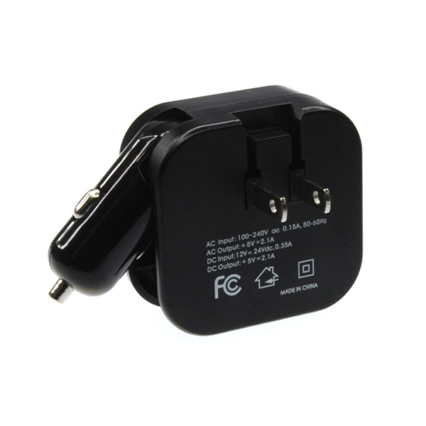 Hilltop - USB Type A charger with AC and car lighter plugs.