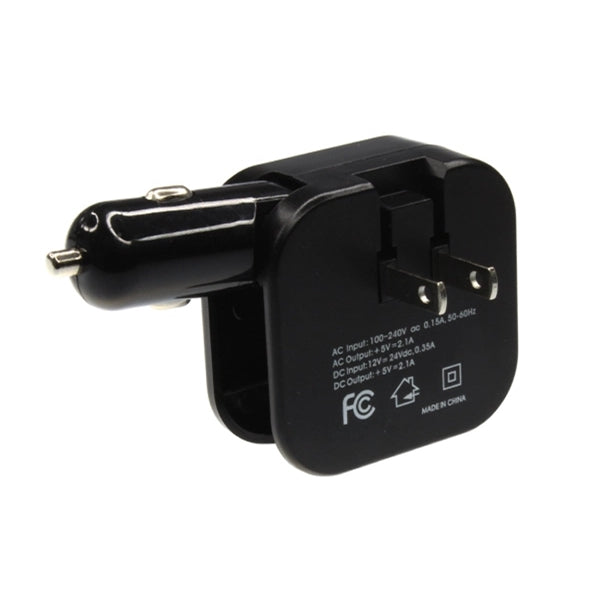 Hilltop - USB Type A charger with AC and car lighter plugs.