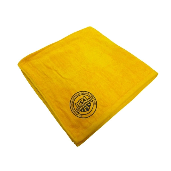 Athletic Gold EMB 28x58 Terry Velour Beach Towel.