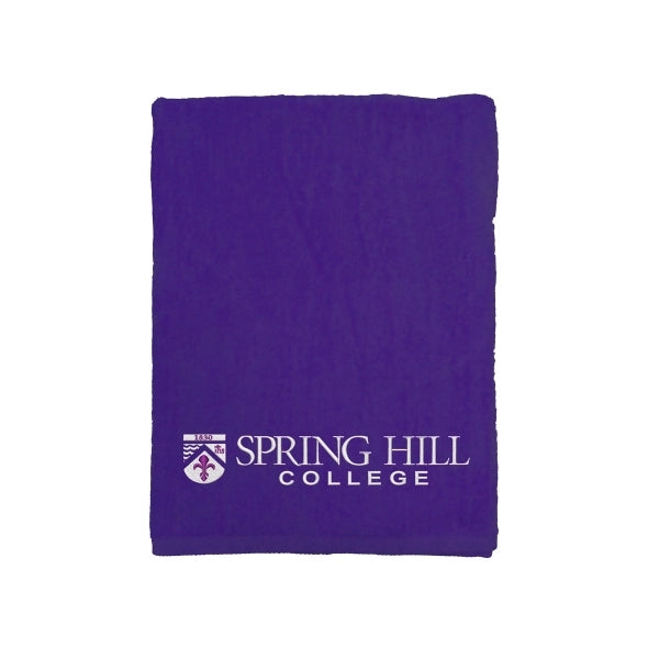 Purple EMB 30x60 Terry Velour Beach Towel.