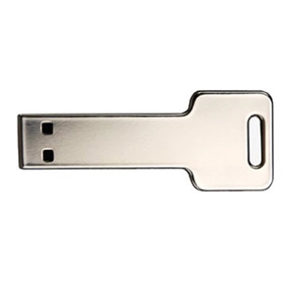 Dupont - Stamped stainless steel key shaped UDP flash drive.