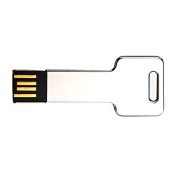 Dupont - Stamped stainless steel key shaped UDP flash drive.