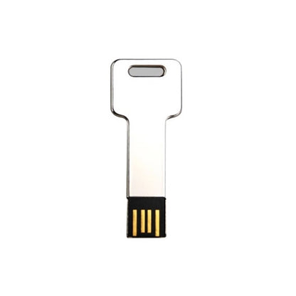 Dupont - Stamped stainless steel key shaped UDP flash drive.