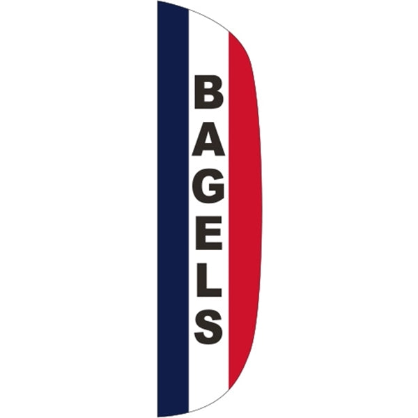3' x 15' Message Flutter Flag - Bagels
