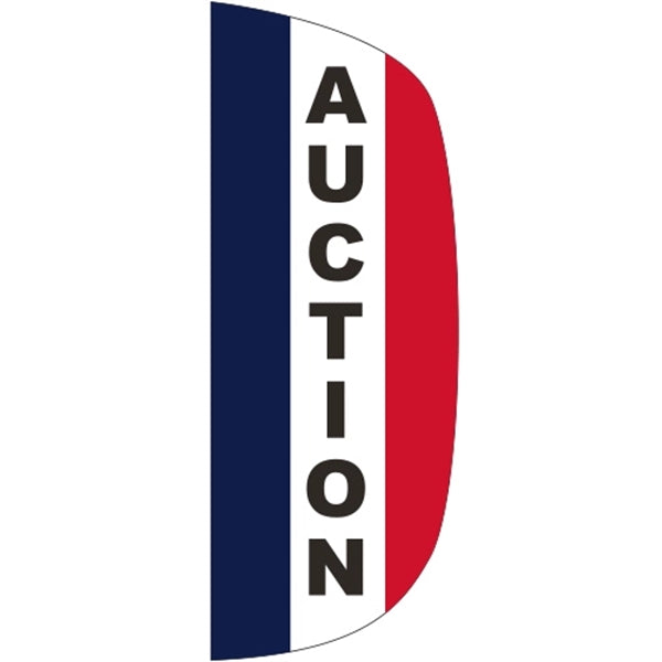3' x 8' Message Flutter Flag - Auction