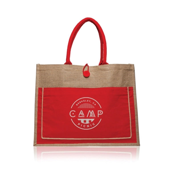 Cotton Pocket Jute Tote Bags