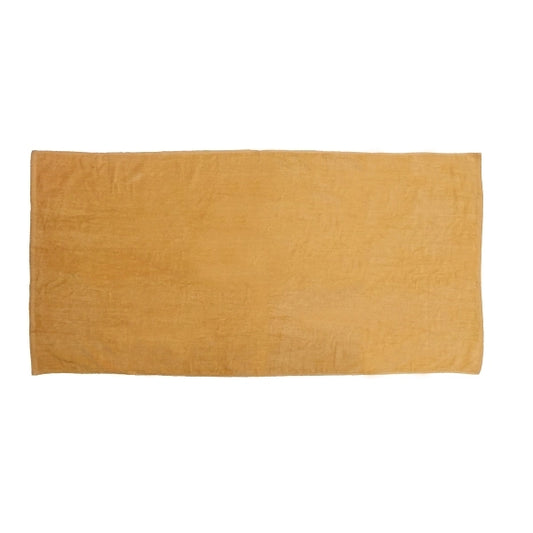 Tone-on-Tone SILK Tan 30x60 Terry Velour Beach Towel.