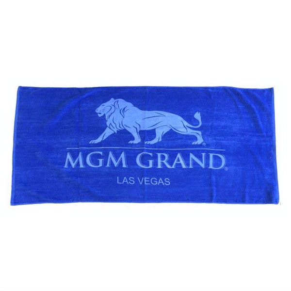 SILK Royal Blue 28x58 Terry Velour Beach Towel