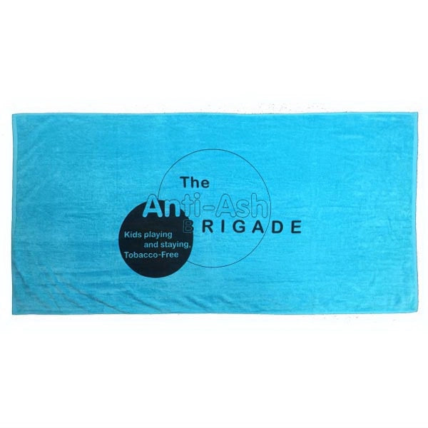 SILK Turquoise 30x60 Terry Velour Beach Towel.