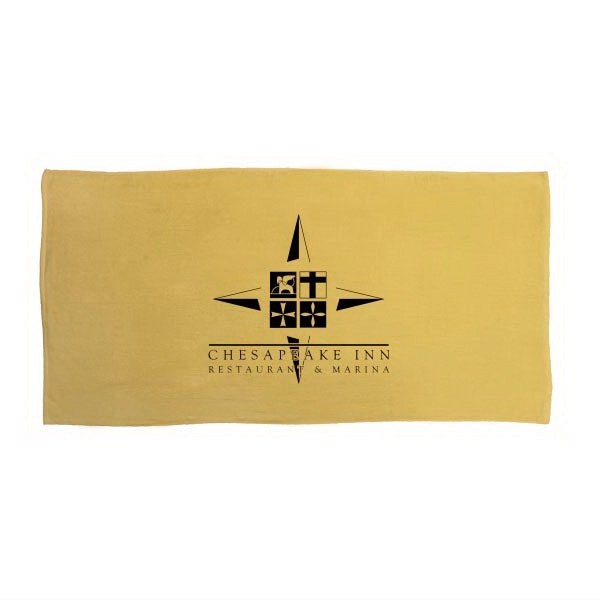 SILK Sunshine Yellow 30x60 Terry Velour Beach Towel.