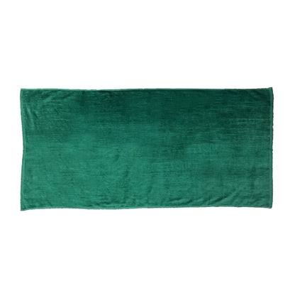 Reverse T SILK Hunter Green 30x60 Terry Velour Beach Towel.