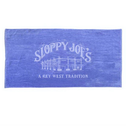 SILK Caribbean Blue 28x58 Terry Velour Beach Towel