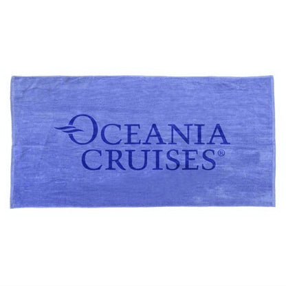 SILK Caribbean Blue 28x58 Terry Velour Beach Towel