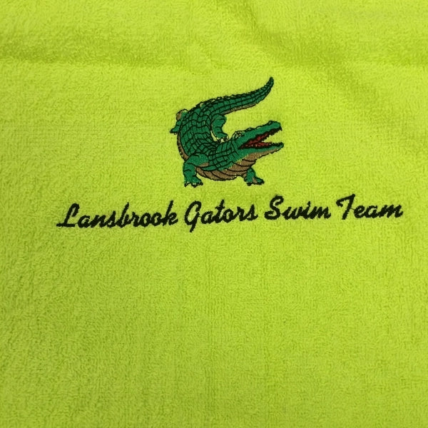 SILK Neon Yellow 30x60 Terry Velour Beach Towel.