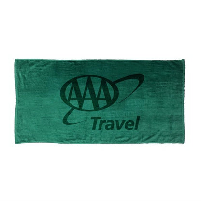SILK Hunter Green 30x60 Terry Velour Beach Towel.