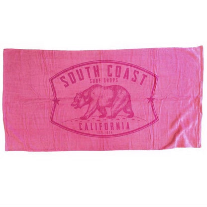 SILK Neon Pink 28x58 Terry Velour Beach Towel