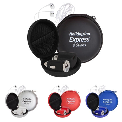 Deluxe Audio Tech Kit in Round EVA Case
