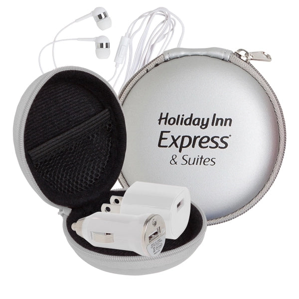 Deluxe Audio Tech Kit in Round EVA Case