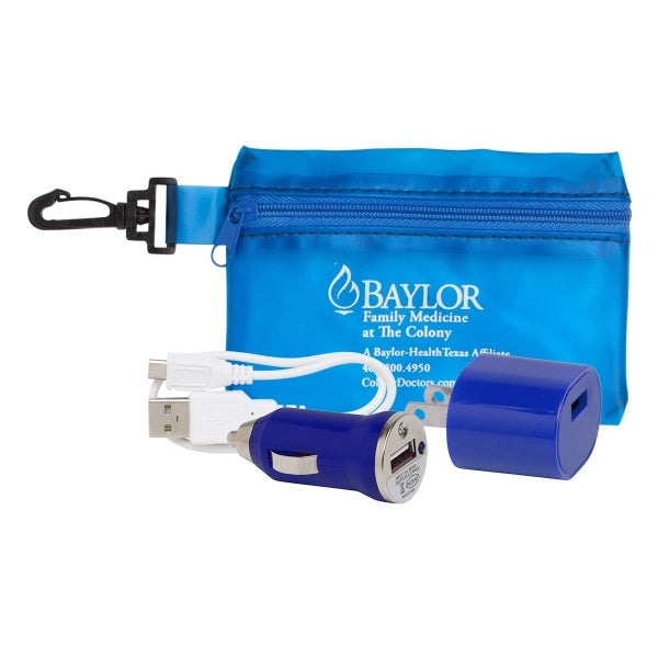 Tech Set in Zippered Pouch