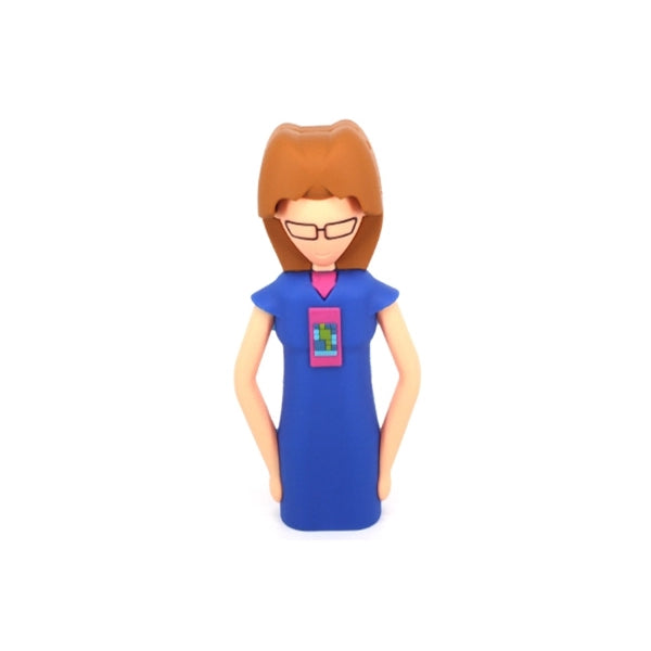 Custom PVC Power Bank - Woman Shaped