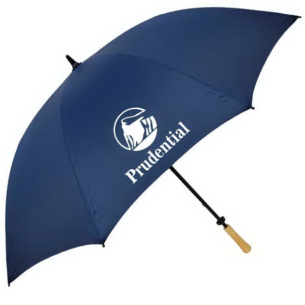 The Hole-in-One Golf Umbrella with Wood Handle