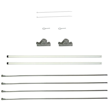 30" Single Economy Fiberglass Mounting Sets for Ave. Banners