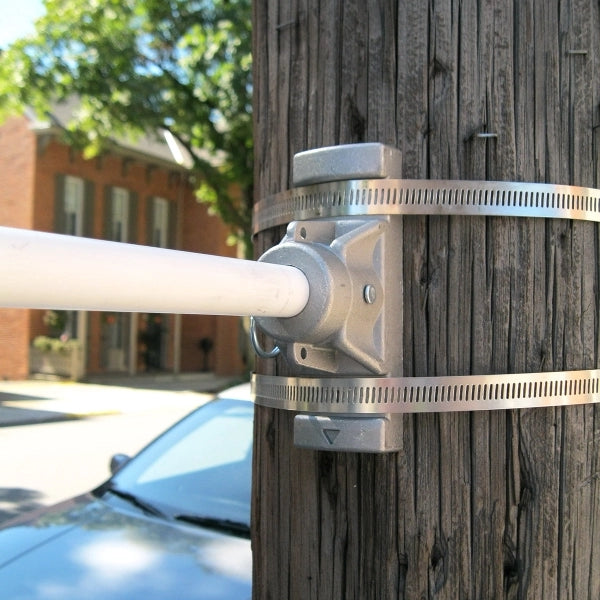 30" Single Economy Fiberglass Mounting Sets for Ave. Banners
