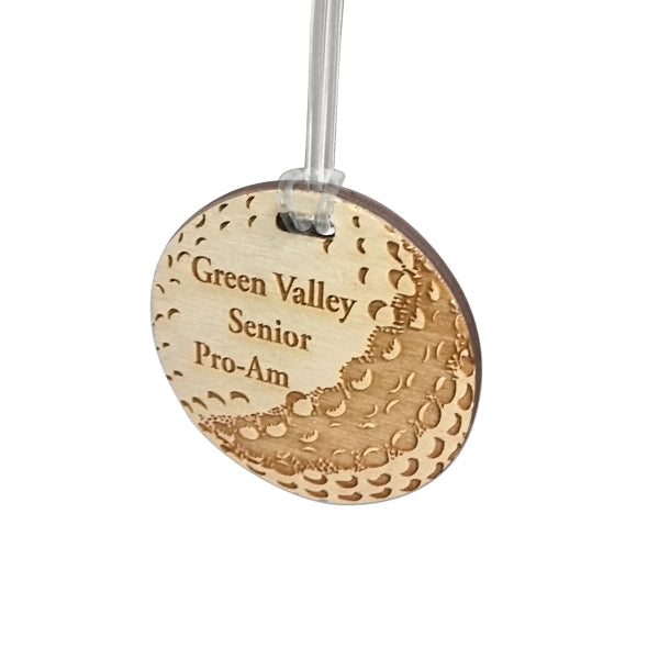 Custom Laser Etched Birch Bag Tags