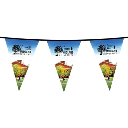 15' PVC Triangular Pennant String - HQ